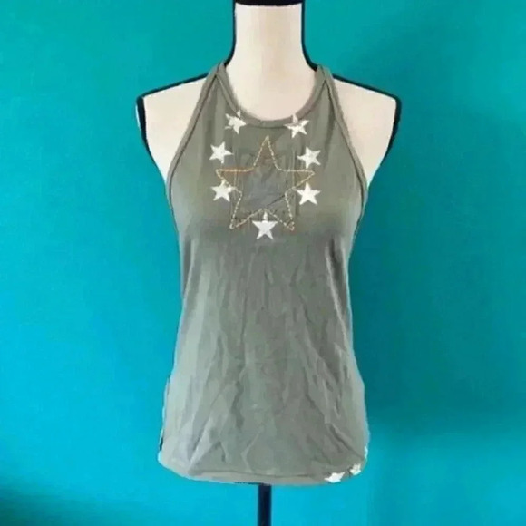 New with tags we the free lieutenant tank top in army green - Picture 2 of 7